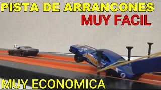 COMO HACER UNA PISTA DE ARRANCONES CASERA HOT WHEELS