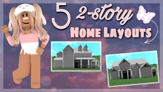 BLOXBURG| 5 2-Story House Layouts| House Build