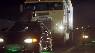 FAST and FURIOUS - Opening Scene Car Chase (Civic vs Semi Truck) #1080HD