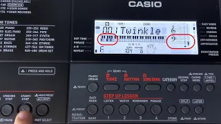 Casio CT-X700 Song Mode Tutorial Part 2-3: Step-Up Lesson Practice