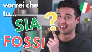 Use of Italian SUBJUNCTIVE with Conditional: vorrei che tu...? (ita audio with subs)