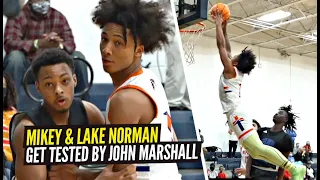 Mikey Williams TESTED By Scrappy John Marshall Team & Shows He's MORE THAN JUST A SCORER!!