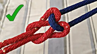 Three tested and secure knots that are commonly used