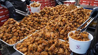 Selling 20 tons per month?! Unique spiced chicken served with scorched rice / Korean street food