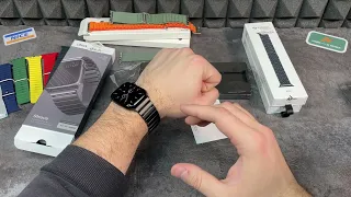 Смотрим на копии оригинальных ремешков Apple Watch Ultra (Single Loop Strap) и ремешки Pitaka + UNIQ