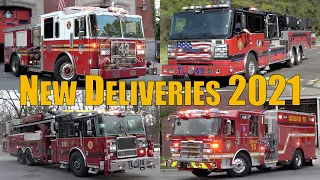Fire Trucks Responding Compilation: New Deliveries 2021