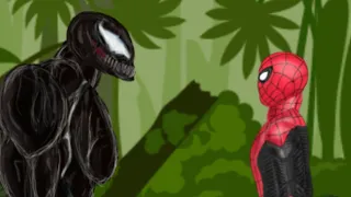 venom vs spider man( Drawing cartoons)