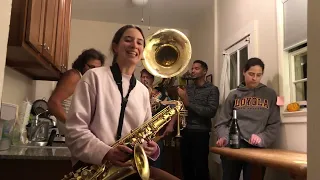 Sweet Magnolia Brass Band - "Uneasy" (Kitchen Jam Version)