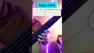 baby shark guitar tutorial #shorts