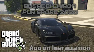 HOW TO INSTALL BUGATTI CHIRON PUR SPORT CAR MOD - GTA 5 (Rockstar Editor) Easy Way to Install Addon