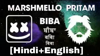 Marshmello x Pritam - BIBA [English+Hindi] feat. Shirley Setia & Shah Rukh Khan (Lyric)