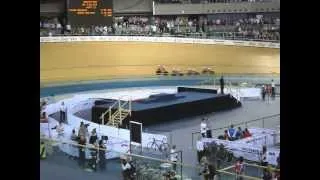 Team GB in the London 2012 Velodrome during the UCI Indoor Track Cycling World Cup 2012