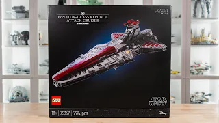 LEGO Star Wars 75367 UCS VENATOR-CLASS REPUBLIC ATTACK CRUISER Review! (2023)