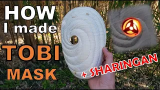 Make the MASK of OBITO + SHARINGAN in WOOD - NARUTO