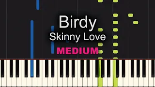 Skinny Love Piano - How to Play Birdy Skinny Love Piano Tutorial!