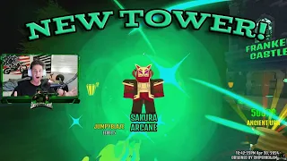 Getting The New Tower SAKURA Tower From Realms! (Showcase) In THE HOUSE TD!