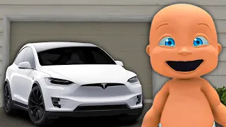 Baby Buys a TELSA!