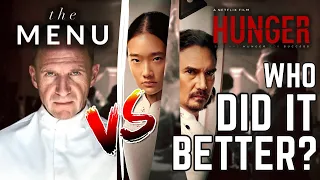 Hunger Netflix movie review (2023) vs The Menu  -  คนหิวเกมกระหาย #hungermoviereview