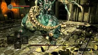 Dark Souls - Asylum Demon First Battle (Fists Only)