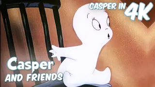 Casper Becomes Human! 🪄 | Casper and Friends in 4K | 1 Hour Compilation | Kids Cartoons