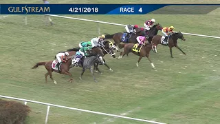 Gulfstream Park Carrera 4 - 21 de Abril 2018