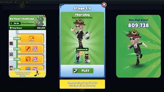 Subway Surfers Plant Invasion No Floor Challenge with Thursday in Subway Surfers Haunted Hood 2023