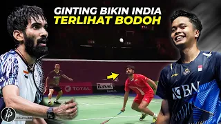 Hanya Ginting yg Bisa Bikin India Terlihat Bodoh.! Skill Tipuan Anthony Ginting yg Paling Dinantikan