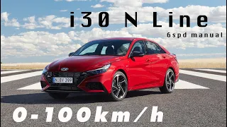 2021 Hyundai i30 N Line sedan (Elantra/Avante) 0-100km/h [6-speed manual]