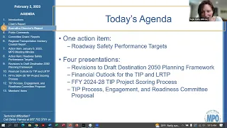 Boston Region MPO Board Meeting: February 2, 2023