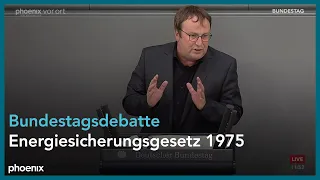 Bundestagsdebatte zur Änderung des Energiesicherungsgesetzes 1975 am 29.04.22