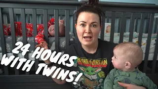 24 Hours with 4 Month Old Twins - A Mom's Day-In-Life Recap