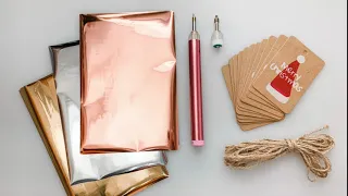 Battery Calligraphy Hot Foil Pen - easy gift tag ideas