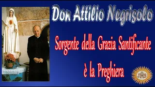 Don Attilio Negrisolo  - Sorgente della Grazia Santificante è la Preghiera -