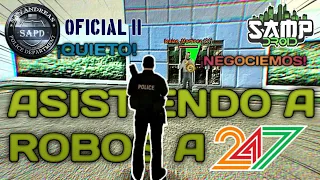 ACUDIENDO A ROBOS A 24/7 🏪🚓🚔👮‍♂️| GTA SAMP ANDROID