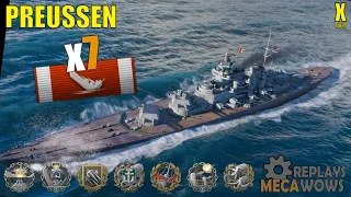 Preussen 7 Kills & 189k Damage | World of Warships Gameplay