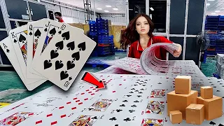 How poker cards are made in Factory | From Factory to Table | Amazing Manufacturing of Playing Cards