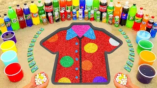 EXPERIMENT COCA 👚 Tiny Rainbow T-shirt From Sprite, Fanta, Mtn Dew, Balloons Coca Cola and Mentos