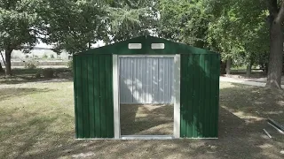 How to Build a Jaxpety 9 x 10 ft Heavy Duty Backyard Building Tool Shed? | Installation