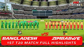 BANGLADESH VS ZIMBABWE 1ST T20 MATCH FULL HIGHLIGHTS || ZIMBABWE TOUR OF BANGLADESH || MR CRICKET