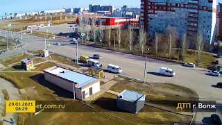 ДТП (авария г. Волжский) ул. Карбышева - ул. Оломоуцкая 29-03-2021 08-29