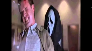 Scream 2 Dewey gets stabbed