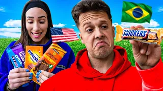 PROVANDO PRODUTOS IMPORTADOS !! MR.BEAST 🇺🇸 SNICKERS PÉ DE MOLEQUE 🇧🇷