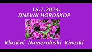 Jasminka Holclajtner-Royal Astro Studio- Dnevni horoskop 18.1.2024.- Prva Mesečeva čtvrt