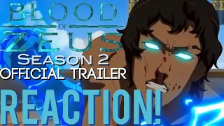 THE REAL BATTLE BEINGS!!🔥😁Blood Of Zeus Season 2 Official Trailer | Reaction🔥