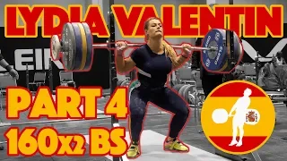 Lydia Valentin Part 4/5 (160kg Back Squat Double) - 2017 WWC [4k 60]