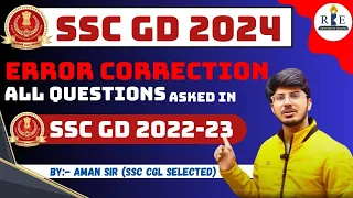 Error Correction | All Questions asked in SSC GD 2022-23