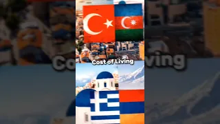Turkey & Azerbaijan vs Greece & Armenia #shorts #страны #countries #эдит #edit