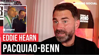 Eddie Hearn REACTS To Manny Pacquiao & Conor Benn FACE OFF, SLAMS Mike Tyson vs. Jake Paul