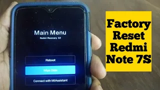 How to factory Reset Redmi Note 7S Smartphone | Factory Reset Setting