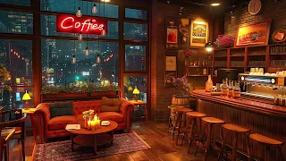 A Rainy Day At Cozy Coffee Shop ☕ Relaxing Jazz Instrumental Music For Sleep, Study, Work And Unwind